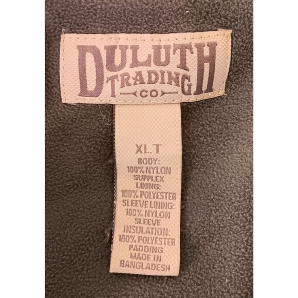 Duluth Trading Jacket Coat Men XLT Tall Green Barn Chore Fleece Lined Insulated - Picture 10 of 11